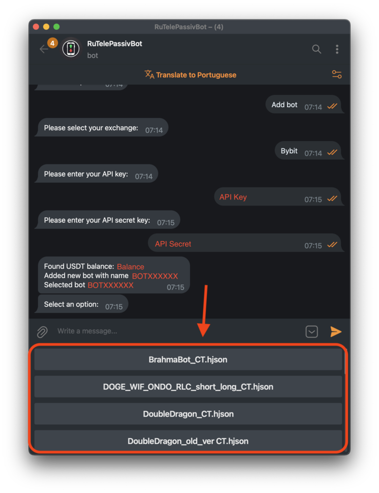 Bot configurations